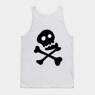 Jolly Roger Skull and Crossbones Tattoo from Anjos arm during the OP opening sequence Tank Top